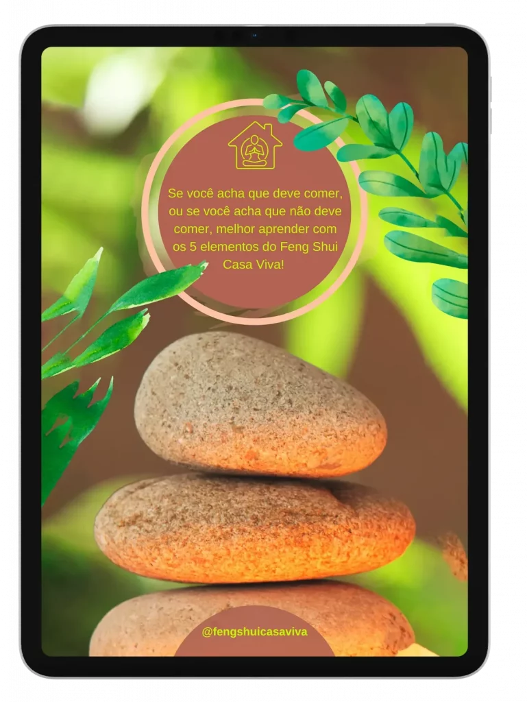 Ebook 3: Alimentação com os 5 elementos do Feng Shui